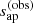 $ {s_{\mathrm{ap}}^{(\mathrm{obs})}} $