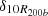 $ \delta _{10 R_{200b}} $