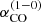 $ \alpha_{\mathrm{CO}}^{(1-0)} $
