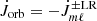 $ {\dot {J}}_{{\textrm {orb}}}=-{\dot {J}}_{m\ell }^{\pm {\textrm {LR}}} $