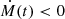 $ {\dot {M}}(t) < 0 $