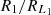 $ R_1 / R_{{{L_1}}} $