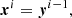 $$ \begin{aligned} \boldsymbol{x}^i&= \boldsymbol{y}^{i-1}, \end{aligned} $$
