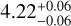 \[4.22_{+0.06}^{-0.06}\]
