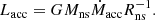 $$ \begin{aligned} L_{\mathrm{acc}} = G M_{\mathrm{ns}} \dot{M}_{\mathrm{acc}} R_{\mathrm{ns}}^{-1}. \end{aligned} $$