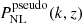 $ P^{\mathrm{pseudo}}_{\mathrm{NL}}(k,z) $