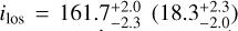 $i_{\text {los }}=161.7_{-2.3}^{+2.0}\left(18.3_{-2.0}^{+2.3}\right)$