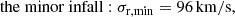 $$ \begin{aligned} \mathrm{the~minor~infall}: \sigma _{\mathrm{r,min}}&= 96\,\mathrm{km}/\mathrm{s},\end{aligned} $$