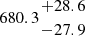 $ 680.3{{+28.6}\atop { -27.9}} $