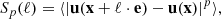 $$ \begin{aligned} S_p(\ell ) = \langle \vert \mathbf u (\mathbf x +\ell \cdot \mathbf e ) - \mathbf u (\mathbf x )\vert ^p \rangle , \end{aligned} $$