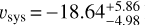 \[{v_{{\rm{eq\;}}}} = 12.07_{ - 5.78}^{ + 5.75}\;{\rm{km}}\;{{\rm{s}}^{ - 1}}\]