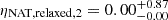 $ \eta_{\mathrm{NAT,relaxed,2}} = 0.00^{+0.87}_{-0.00} $