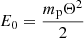 $ E_0=\frac{m_{\mathrm{p}}\Theta^2}{2} $