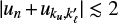 $\left|\nolbrace \frame{\frame{u_n} + \frame{u_\frame{\frame{k_u},k_p^\prime }}} \norbrace\right| \lesssim 2$