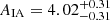 $ A_{\mathrm{IA}} = 4.02^{+0.31}_{-0.31} $