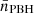 $ \bar{n}_{\mathrm{PBH}} $