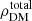 $ \rho_{\mathrm{DM}}^{\mathrm{total}} $
