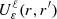 $ {U^{\ell}_{\varepsilon}(r,r^\prime)} $