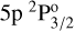 $\[5 \mathrm{p}~^{2} \mathrm{P}_{3 / 2}^{\mathrm{o}}\]$