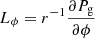 $$ \begin{aligned} L_\phi =r^{-1}\frac{\partial P_{\rm g}}{\partial \phi } \end{aligned} $$