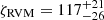 $ \zeta _{\mathrm {RVM}} = 117^{+21}_{-26} $