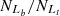 $ \ N_{L_{b}} / N_{L_{t}} $