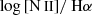 $ \log {[{\mathrm{N}\,{\small { {\text{II}}}}}]}/{\text{ H}\alpha} $