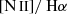 $ {[{\mathrm{N}\,{\small { {\text{II}}}}}]}/{\text{ H}\alpha} $