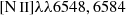 $ {[{\mathrm{N}\,{\small { {\text{II}}}}}]}\lambda\lambda6548, 6584 $