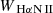 $ W_{{\text{ H}\alpha}\mathrm{N}\,{\small { {\text{II}}}}} $