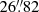 $ 26{{\overset{\prime\prime}{.}}}82 $
