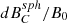 $ dB^{sph}_{C}/B_0 $