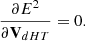 $$ \begin{aligned} \frac{\partial {E^2}}{\partial \mathbf{{V}}_{dHT}}&=0. \end{aligned} $$