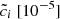 $ \tilde{c}_i\ [10^{-5}] $