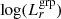 $ \log(L^{\mathrm{grp}}_{r}) $