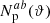 $ N_{\mathrm{p}}^{ab}(\vartheta) $
