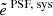 $ \tilde{e}^{\text{ PSF, sys}} $