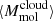 $ \langle M_{\mathrm{mol}}^{\mathrm{cloud}}\rangle $