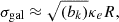 $$ \begin{aligned} \sigma _{\rm gal}\approx \sqrt{(b_k)} \kappa _e R, \end{aligned} $$