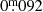 $ 0{{\overset{\text{m}}{.}}}092 $