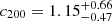 $ c_{200}=1.15_{-0.47}^{+0.66} $