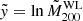 $ \tilde{y}=\ln \tilde{M}_{200}^{\mathrm{WL}} $
