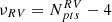 $ \nu_{RV}=N^{RV}_{pts}-4 $