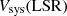 $ V_\mathrm{{sys}}(\rm{LSR}) $