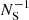 $ N^{-1}_{\mathrm{S}} $