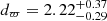 $ d_\varpi = 2.22^{+0.37}_{-0.29} $
