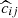$ \widehat{c}_{ij} $