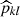 $ \widehat{p}_{kl} $