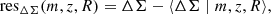 $$ \begin{aligned} \mathrm{res}_{\Delta \Sigma }(m, z, R)&= \Delta \Sigma - \langle \Delta \Sigma \mid m, z, R \rangle , \end{aligned} $$