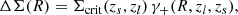 $$ \begin{aligned} \Delta \Sigma (R) = \Sigma _{\mathrm{crit}}(z_s, z_l)\,\gamma _+(R, z_l, z_s), \end{aligned} $$